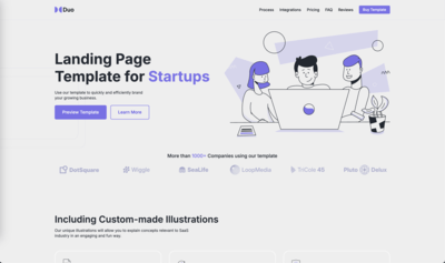 Startup Landing Page